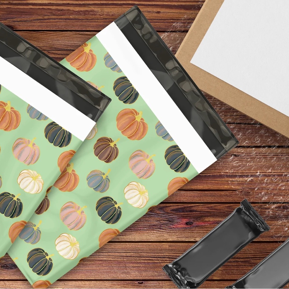 Pumpkin Patch π 10x13 Poly Mailers Pack of 25 - Picture 8 of 10
